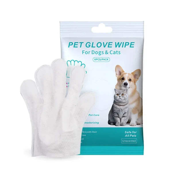 Pet Cleaning Gloves & Wipes